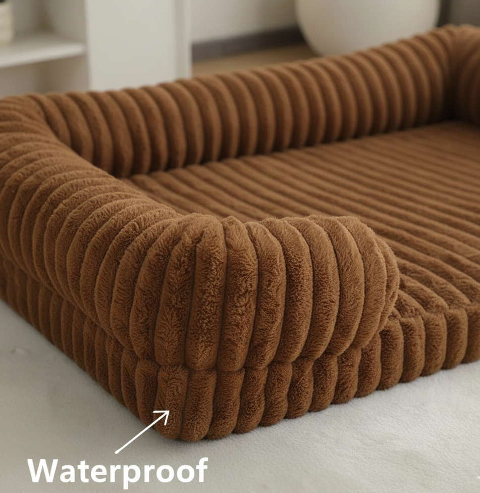 Coussin waterproof marron