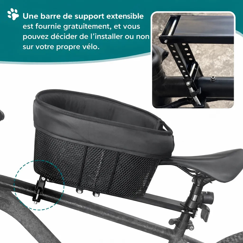 Information barre de support panier vélo