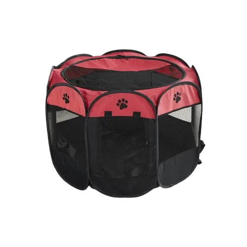 Panier extérieur chat respirant rouge