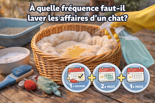 À quelle fréquence faut-il laver les affaires d’un chat ?