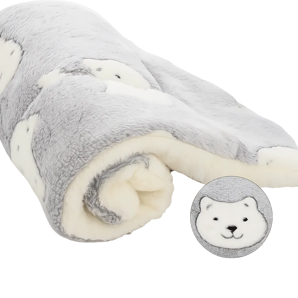 Coussin a motif chat gris 