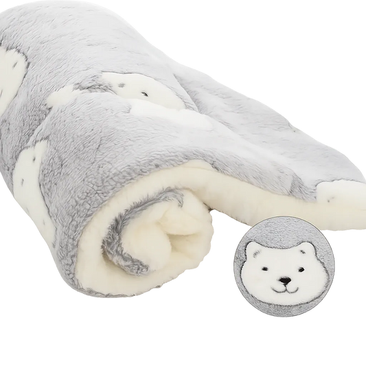 Coussin a motif chat gris 