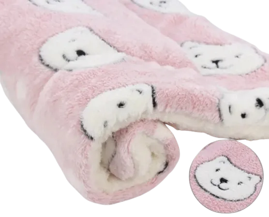 Coussin chat a motif rose