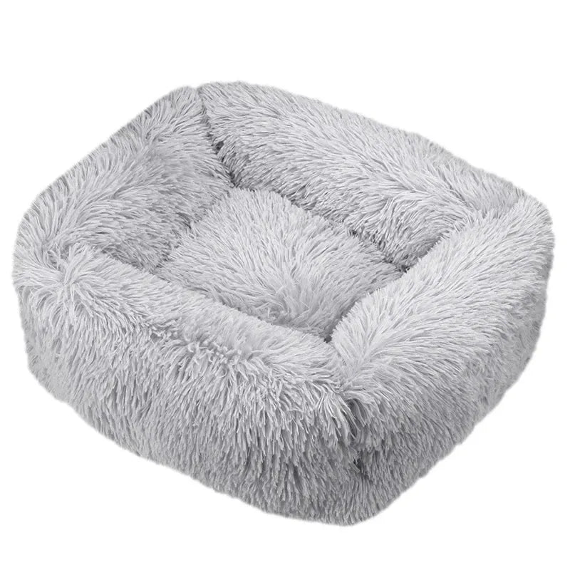 Coussin chat ovale gris