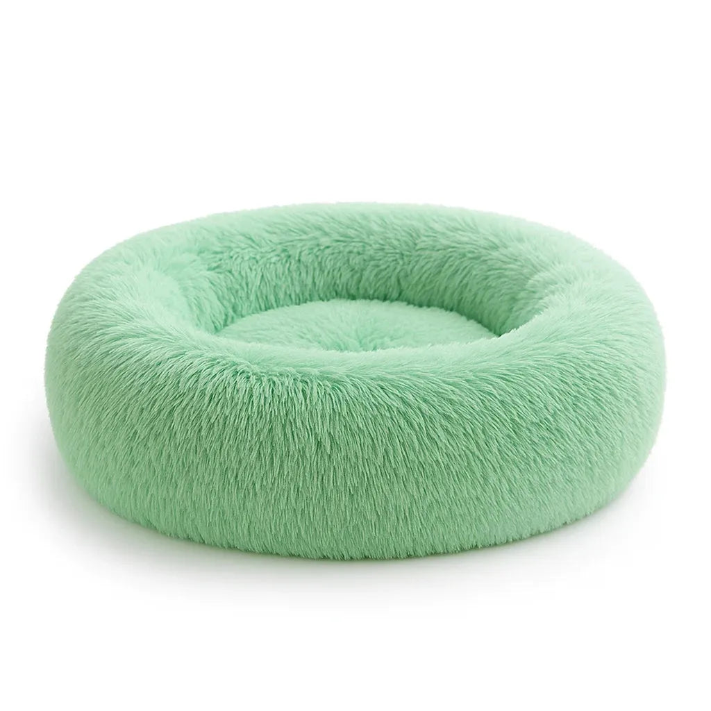 Coussin doux pour chat vert