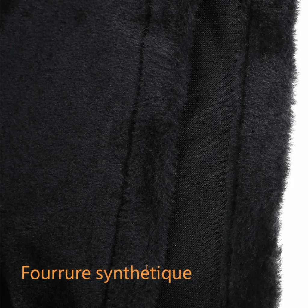 Fourrure synthétique noir
