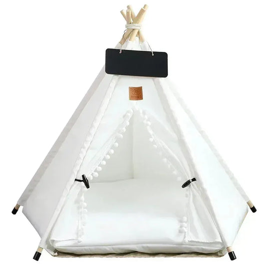 Grand tipi pour chat blanc