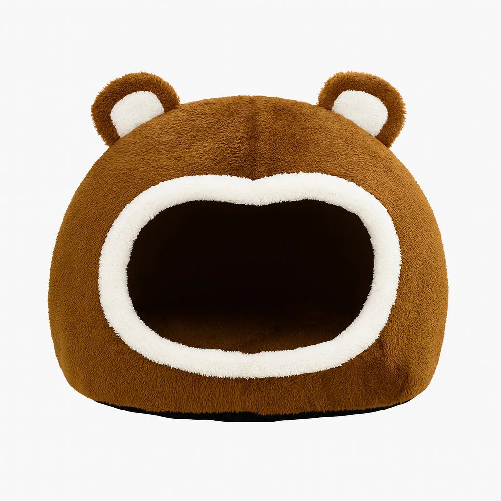 Grotte douce pour chat