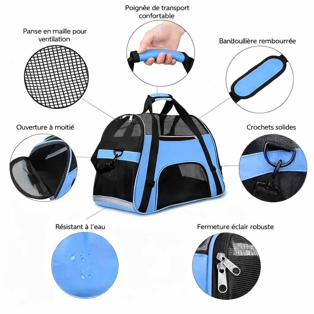 Informations pour panier sport chat bleu 