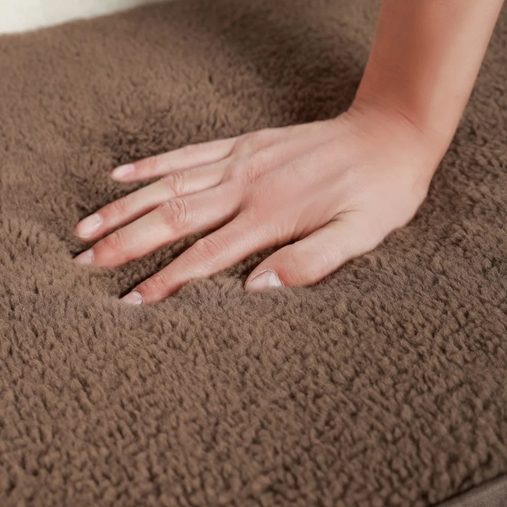 Matière du coussin matelas chauffant marron