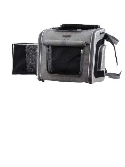 Panier chat fermé pour vélo gris