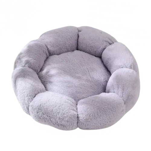 Panier chat fluffy violet