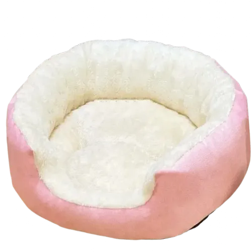 Panier pour chat trône de couleur rose