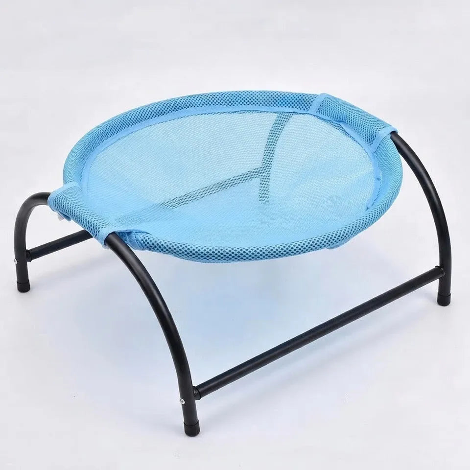 Panier en hauteur pour chat hamac couleur bleu