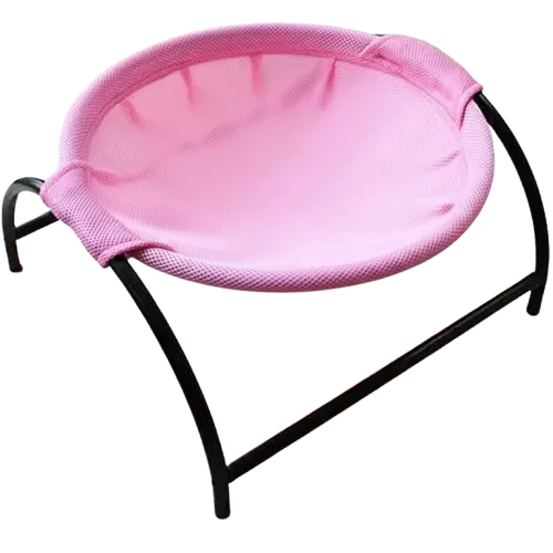 Panier en hauteur pour chat hamac de couleur rose