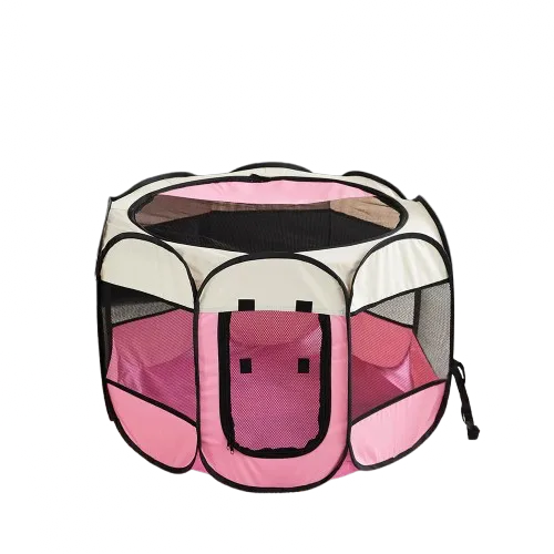 Panier extérieur chat respirant rose