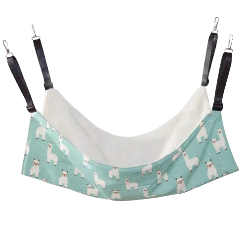 Panier hamac chat motif girafe