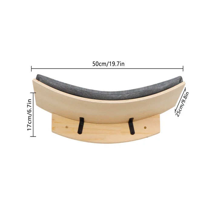 Panier mural chat arc de cercle