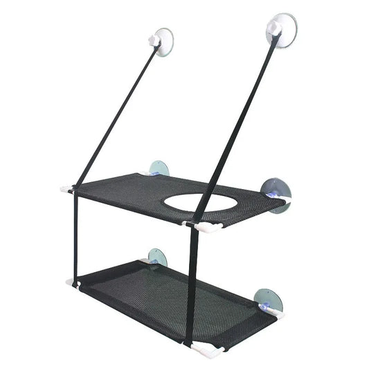 Panier mural chat à étage noir