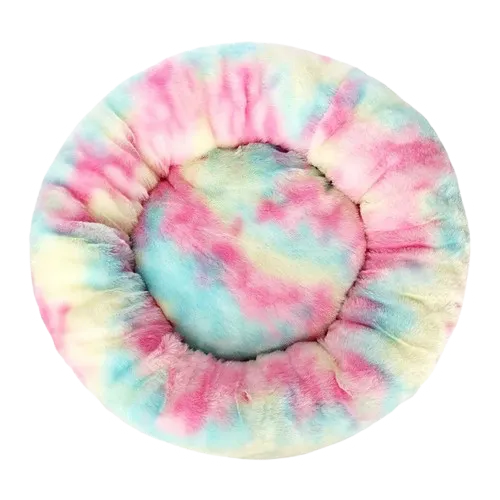 Panier rond arc en ciel