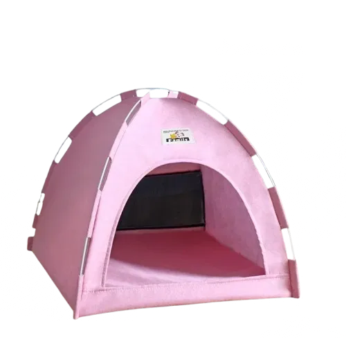 Tente pour chat rose