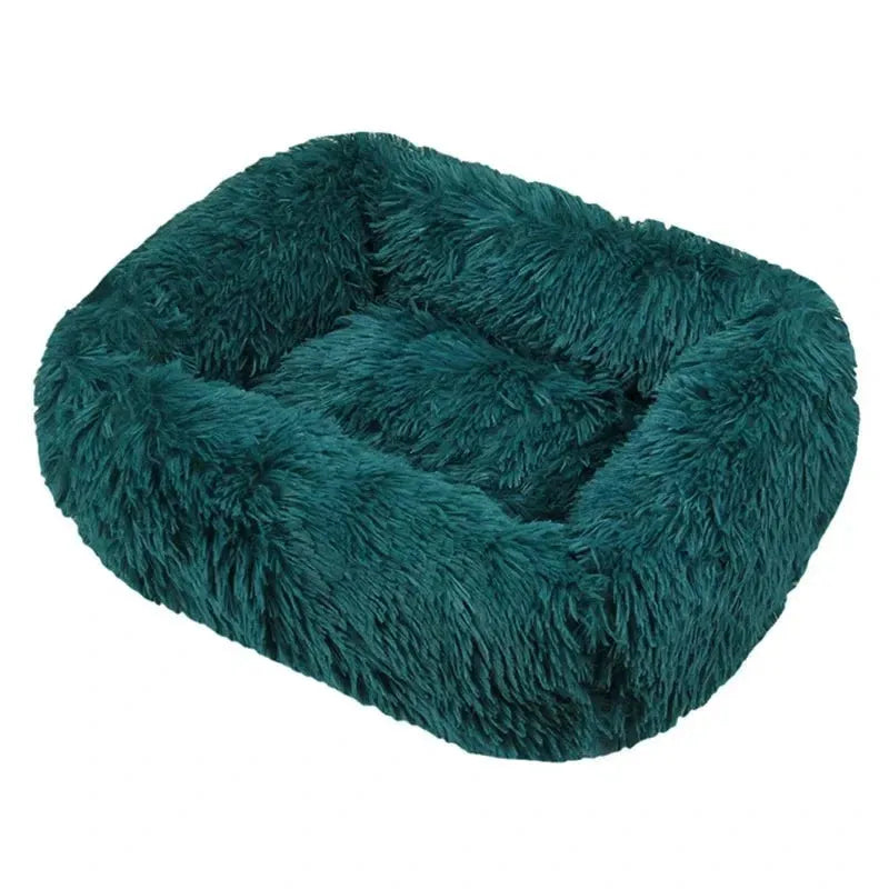 Coussin chat ovale vert foncé