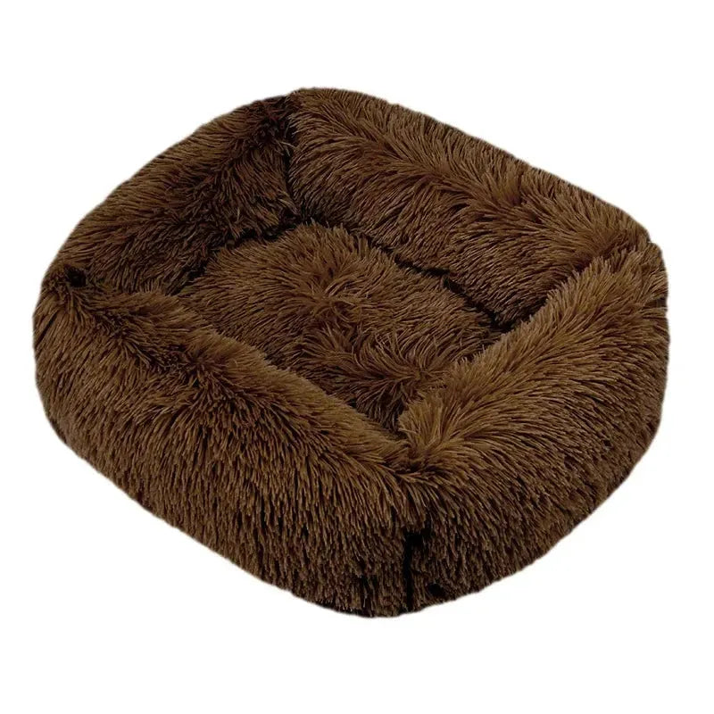 Coussin chat ovale Marron foncé