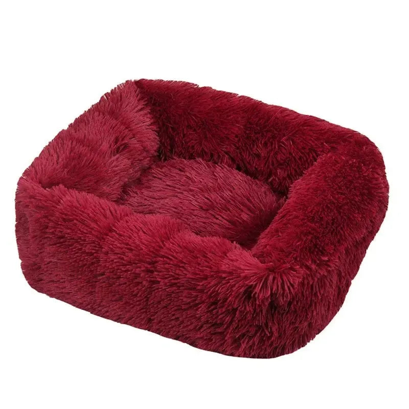 Coussin chat ovale Rouge