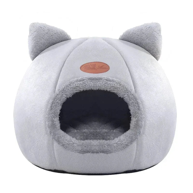 maisonnette pour chat grise