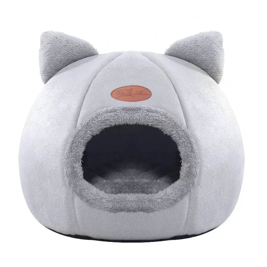 maisonnette pour chat grise