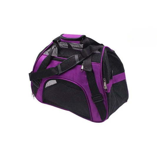 panier chat format sac de sport de couleur violet