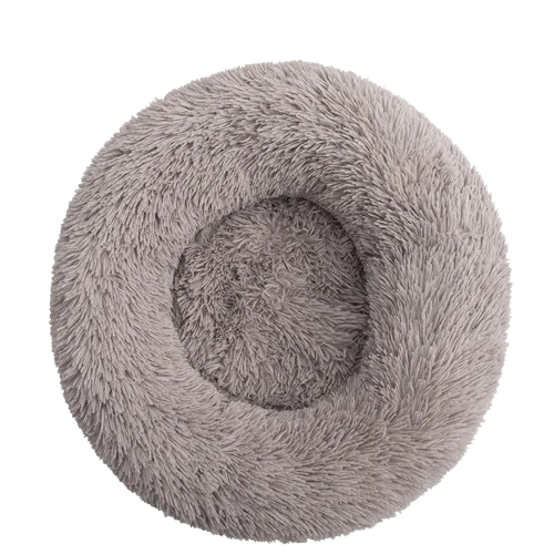 panier rond chat gris