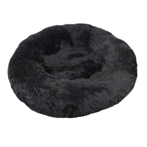 panier rond chat noir