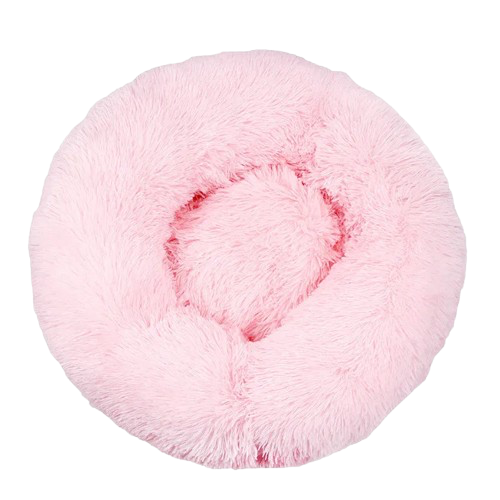 panier rond chat rose