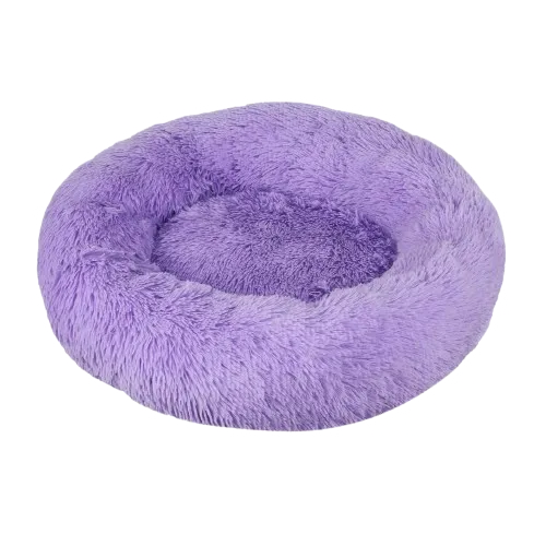 panier rond chat violet